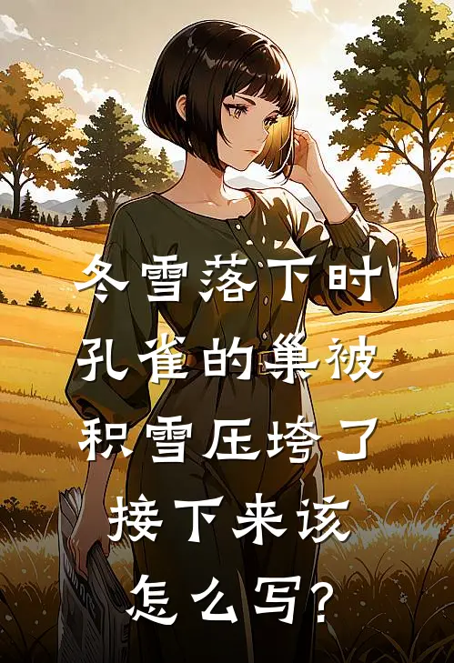 冬雪落下时,孔雀的巢被积雪压垮了,接下来该怎么写?