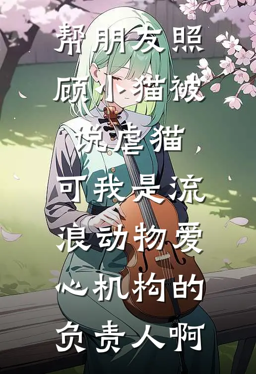 帮朋友照顾小猫被说虐猫，可我是流浪动物爱心机构的负责人啊